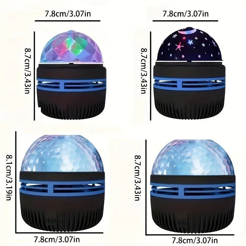 Northern Galaxy Light LED Water Pattern Starry Sky Light Remote Control Aurora Projection Light USB Plug-In Magic Ball Stage KTV